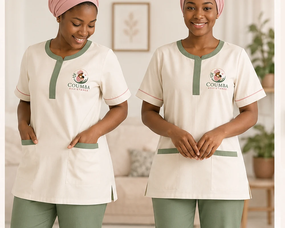 Équipe Coumba Assistance en tenue professionnelle